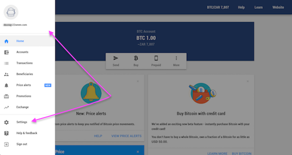 How to create a bitcoin receive address on luno